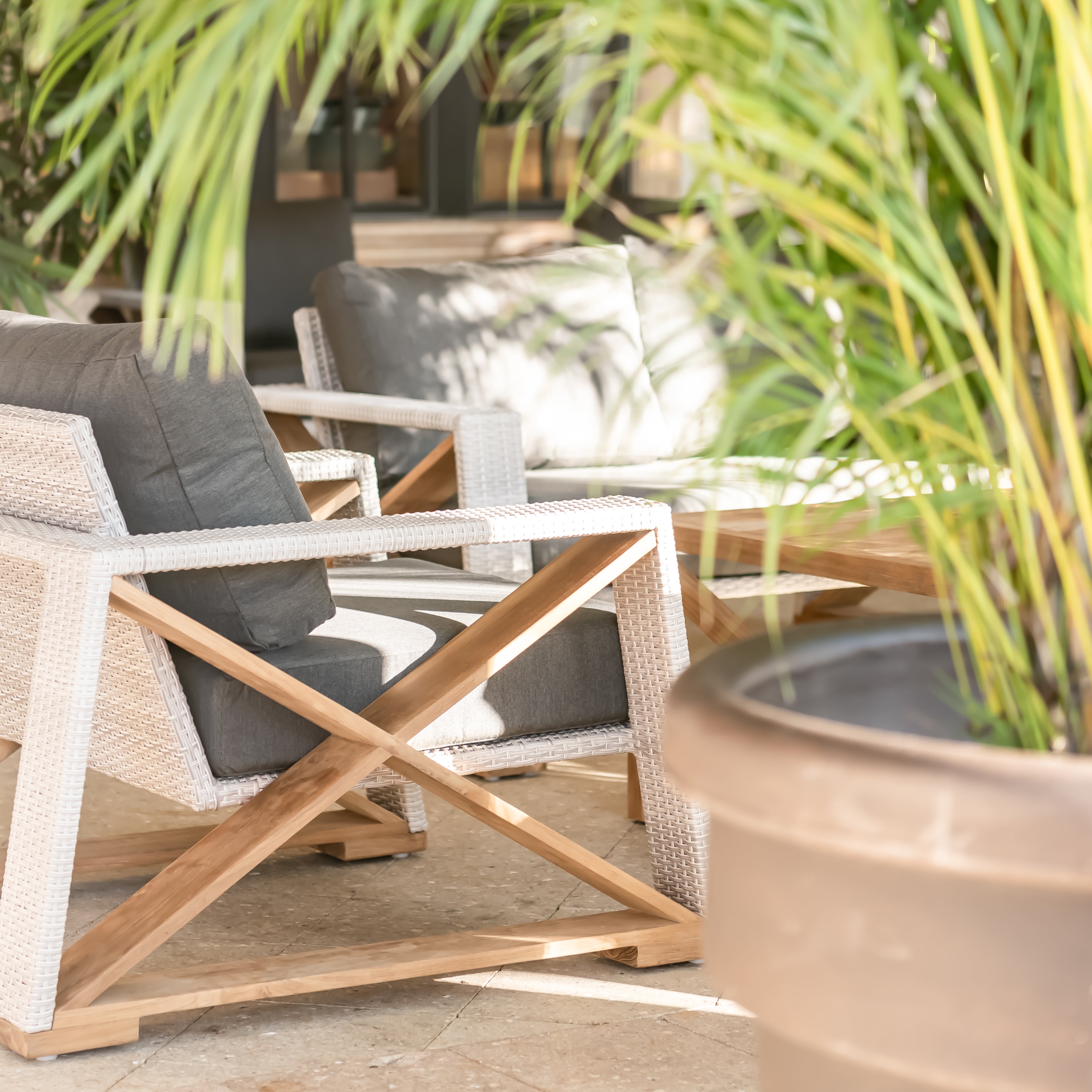 Teak patio online chairs