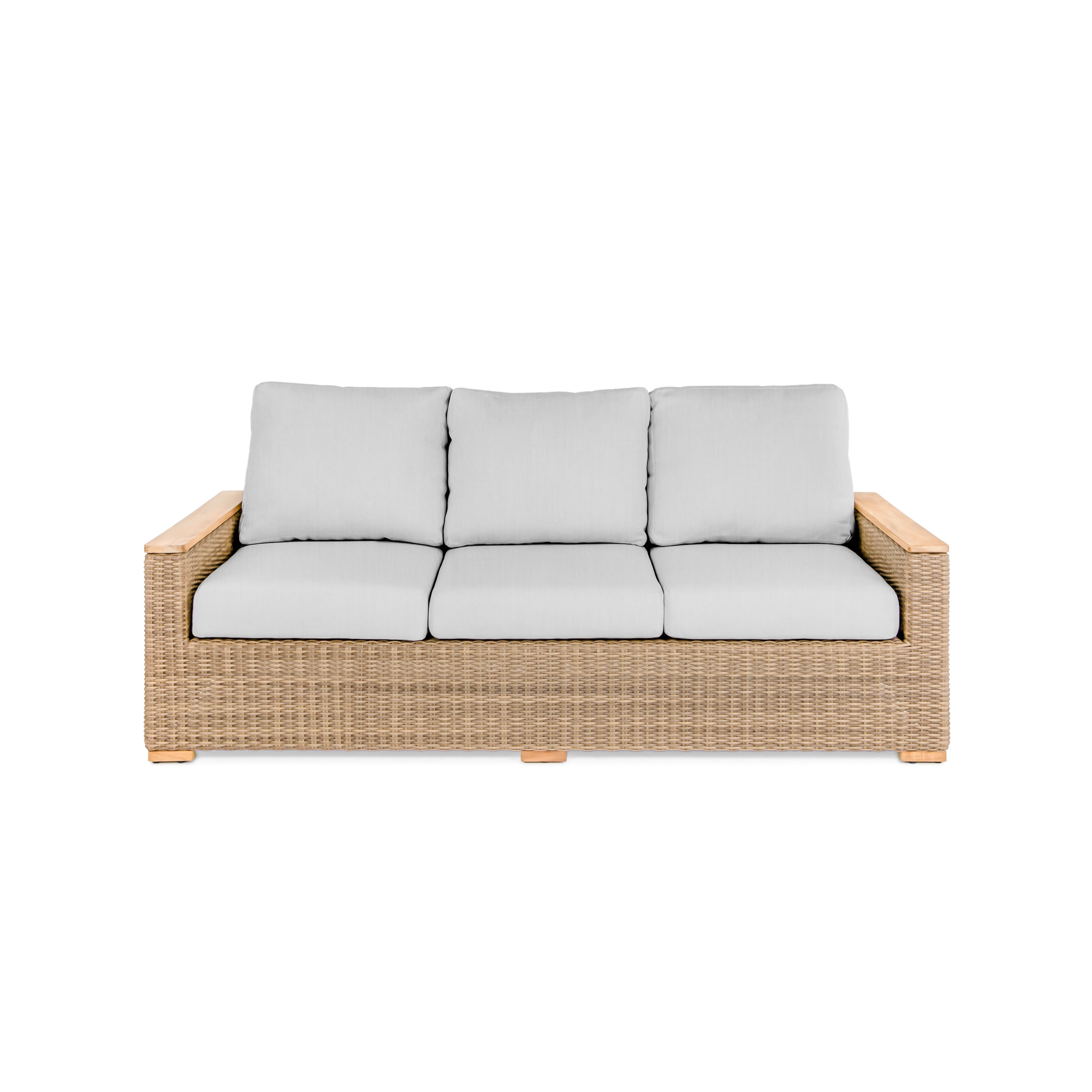 3 seater wicker discount lounge